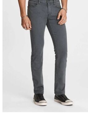 Men's Slim Straight Gray Jeans